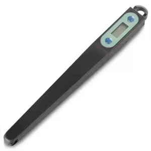 Digitales Lebensmittelthermometer, Küchen-Kochwerkzeug mit Display und Aufhängeloch.