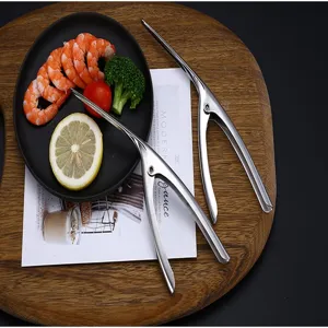Éplucheur de crevettes professionnel en acier inoxydable 304 avec crevettes