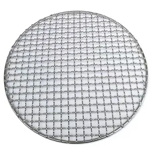 Japanese style round stainless steel grill grate for outdoor charcoal barbecue