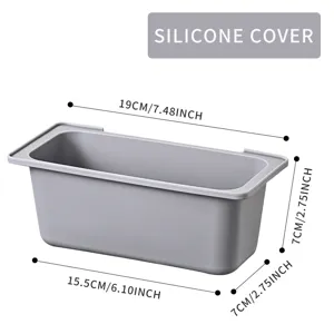 Recambio de bandeja de grasa de silicona para parrilla, cubeta gris 19x15.5x7cm