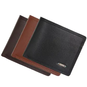 Men Bense Short Bifold Wallet Large Capacity PU Leather Wallet With Driver License Slot Multi-Functional Coin Purse Casual Men Wallet