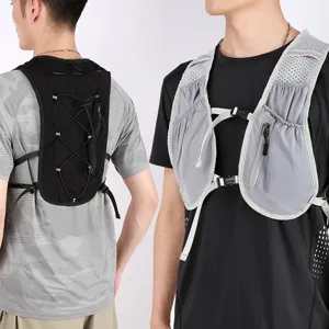 Chaleco táctico funcional para correr con detalles reflectantes para ciclismo y deporte