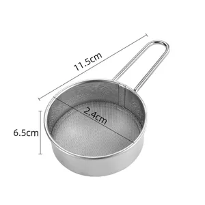 Setaccio per farina e zucchero in acciaio inox 304, 40 mesh, con dimensioni
