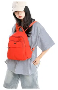 Lässiger täglicher Pendler kleiner Oxford Stoff Rucksack Damen Reise leicht Detail