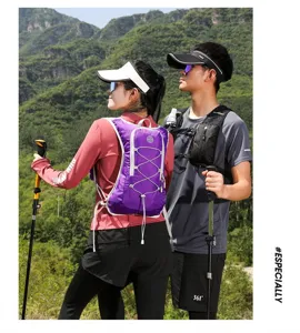 Lightweight outdoor trail running vest hydration pack for marathon racing and hiking