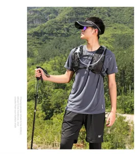 Professional outdoor hydration vest backpack for marathon trail running and hiking