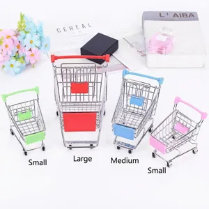 Mini carrelli della spesa per esposizione alimentare, varie taglie e colori