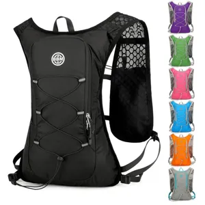 Unisex Lightweight Running Vest Backpack Professional Hydration Pack For Marathon Cycling Hiking Oxford Cloth Sporty Casual Daypack