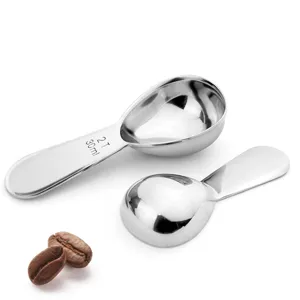Stainless steel coffee measuring spoon set 30ml coffee scoop baking tool kitchen scale
