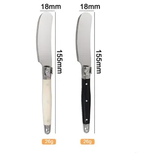 Buttermesser-Set aus Edelstahl mit den Maßen 155 mm x 18 mm und 26 g