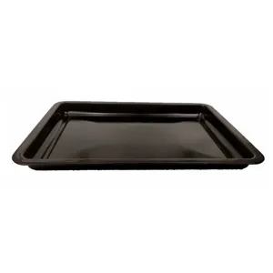 Teglia da forno professionale in smalto nero lucido per cucina