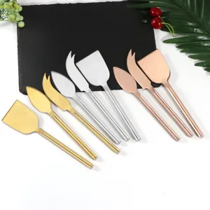 Stainless steel cheese knife set butter spreader kitchen baking dessert tool main view
