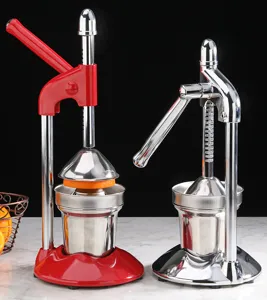 Manual stainless steel commercial fruit juicer and presser for oranges and pomegranates