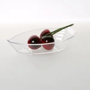 Close-up detail showing the clear texture and unique teardrop shape of this PC bowl