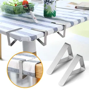 Pinzas ajustables para mantel de acero inoxidable para picnics al aire libre y mesas