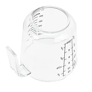 Verre doseur transparent de 300 ml avec graduations métriques et impériales