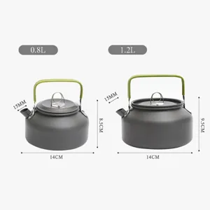 Tragbares Outdoor-Camping-Tee- und Kaffeekessel-Set in den Größen 0,8 l und 1,2 l