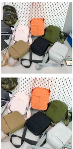 Vielseitige minimalistische Umhängetaschen aus Nylon in verschiedenen Farben für Sport und Alltag