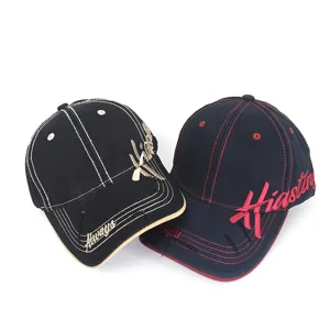Vintage Distressed Cotton Baseball Cap Side Letter Embroidery Wide Brim Sun Protection Adjustable Trucker Hat For Outdoor Women Men