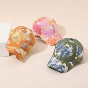 Casquette de baseball tie-dye à sequins printemps été chapeau de soleil élégant chic
