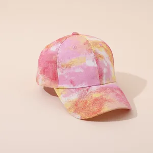 Casquette de baseball élégante tie-dye à sequins pour femmes, idéale pour le soleil d'été.