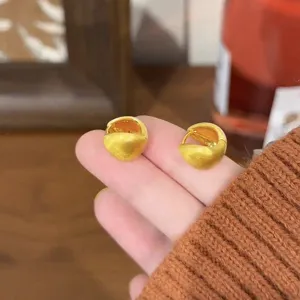 Boucles d'Oreilles Créoles en Métal Brossé à la Mode pour Femmes Boucles d'Oreilles Pendantes Personnalisées à Gland Floral et Cœur Bijoux Vintage en Strass et Perles