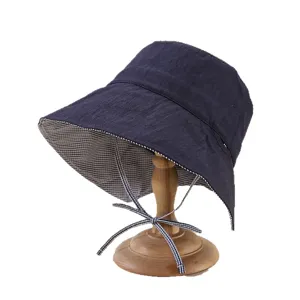 Chapeau de soleil pliable a large bord pour femme protection anti UV voyage en plein air