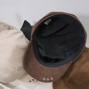 Autumn winter cat ear beret painter hat casual octagonal cap versatile sun protection