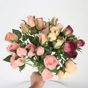 Kunstmatige vintage rozenboeket neppe bloemen voor thuis huwelijk feest decor