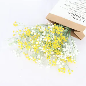 Kunstmatige gipskruid bloemen boeket neppe bloemstuk voor thuis bruiloft decoratie papier
