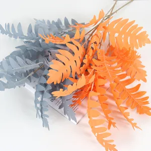 Artificial fern leaves branches for wedding floral arrangement home party decor decoration