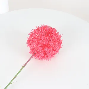 Enkele roze kunstmatige allium bloem decoratieve bloemsteel voor het huwelijksfeest