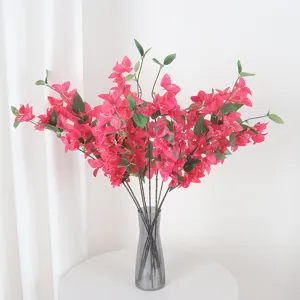 Fiori di Seta Artificiali di Bouganville Ramo di Fiori Finti Realistici per Decorazione Domestica Matrimonio Hotel Paesaggistica Esterna