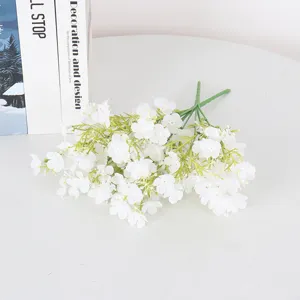 Eleganter weißer künstlicher Schleierkrautstrauß für Heim- und Hochzeitsdekorationen