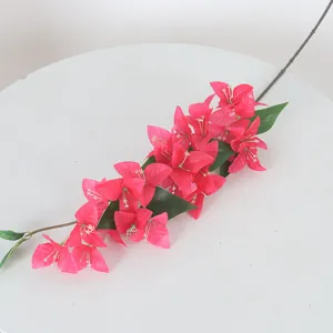 Ramo di bouganville artificiale realistico con fiori rosa per decorazioni di casa e matrimoni.