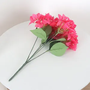 Fiori di bougainvillea artificiali 5 forche bouquet di fiori finti per decorazioni casa