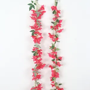 Artificial bougainvillea hanging vine fake flowers for balcony garden and room home decor