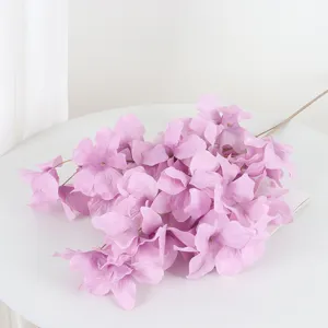 Artificial purple flower branch for wedding home party decoration and event floral arrangement