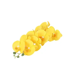 Artificial Phalaenopsis orchid flower branch for home decor wedding floral arrangement