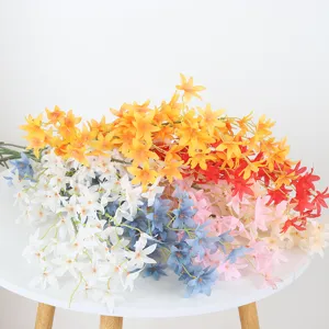 Artificial flower bouquet colorful fake flowers for wedding party home decor wholesale