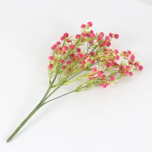 Soft touch rubber artificial baby breath flower bundle for home wedding decor main view