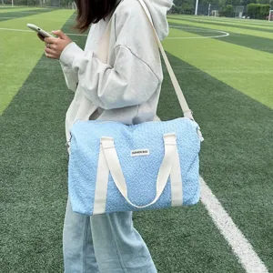 Casual fashion yoga bag large capacity shoulder travel duffel bag for women outdoor