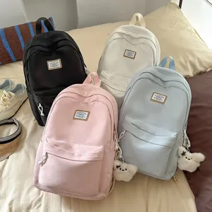 Casual large capacity student backpack Japanese style school bag with multi-color options