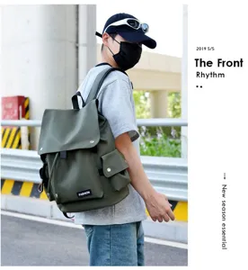 Herren minimalistischer großer Kapazität Studenten Schulrucksack Freizeit Tasche