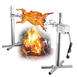 Edelstahl automatischer Drehspieß Grill für Spanferkel, kommerzieller Outdoor Grill.