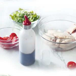 Japanese style squeeze sauce bottle for kitchen, BBQ, ketchup, and soy sauce dispenser.