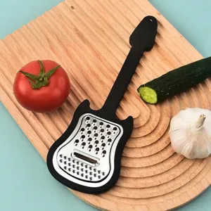 Gitarrenform Edelstahl Gemüse Reibe Multifunktionsschäler Manuelle Küchenhelfer Für Kartoffel Ingwer Knoblauch Obst