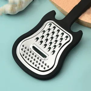 Kreative Reibe aus Edelstahl in Gitarrenform für die häusliche Küche und Obstgemüse