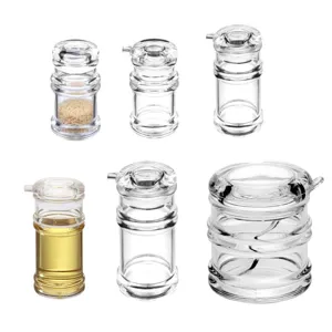 Klares Acryl Gewürzflaschen Set Öldispenser Sojasauce Essig Flasche Küchenwerkzeug