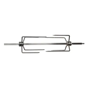 Stainless Steel Rotisserie Meat Forks Heavy Duty BBQ Roasting Spit Meat Clamps Chicken Universal BBQ Accessory